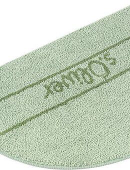 s.Oliver Badematte Allie, Badvorleger, Badezimmer Teppich, Duschvorleger, Höhe 10 mm, rutschhemmend beschichtet, schnell trocknend, strapazierfähig, Polyester, halbrund, Badteppich, weiche Haptik, unifarben mit s.Oliver Schriftzug