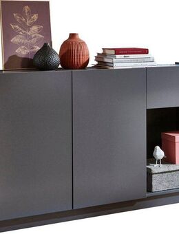 trendteam Sideboard Luca, Schlichte Eleganz aus Italien, viel Stauraum - (B/T/H) 138/40/83 cm