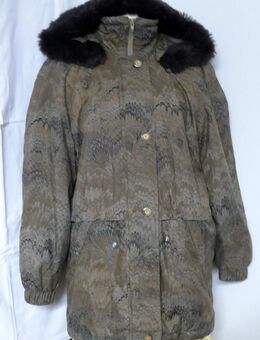 Damen Winterjacke, braun mit Muster, Gr. 42 - Gütersloh