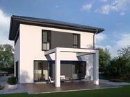 Modernes Wohnhaus zum Wohlfühlen - Stadtvilla 14 m. Walmdach - Leutershausen