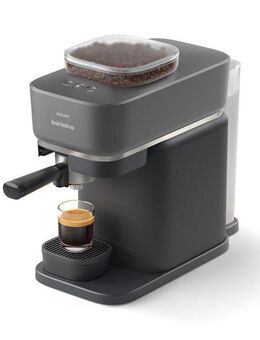 PHILIPS baristina Espressomaschine BAR300/60 mit Mahlwerk für ganze Bohnen, 16 bar Pumpendruck, Schwarzgrau