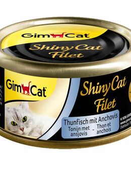 GimCat ShinyCat Filet Dose 6 x 70 g - Thunfisch & Anchovis