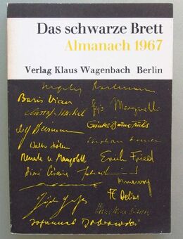 Das Schwarze Brett 3 – Almanach 1967. - Münster