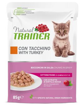 Natural Trainer Kitten & Young - 24 x 85 g Truthahn