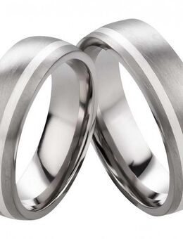 925 Silber in Titanringe T087 breite 6mm und matt - Aholming