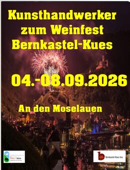 Bernkastel-Kues Kunst- und Bauernmarkt zum Weinfest 2026 - Bernkastel-Kues