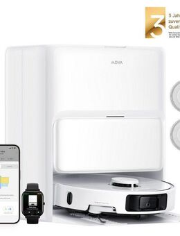 Mova Saugroboter mit Wischfunktion Mova P50 Ultra, 700 W, 19000Pa Saugkraft, Vollautomatische Basisstation, Reinigung bei 75° C