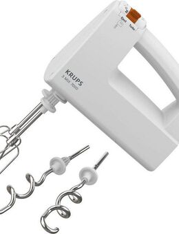 Krups Handmixer 3 MIX 7000, 500 W, Turbo-& Auswurftaste, Schneebesen & Knethaken aus Edelstahl, F60814