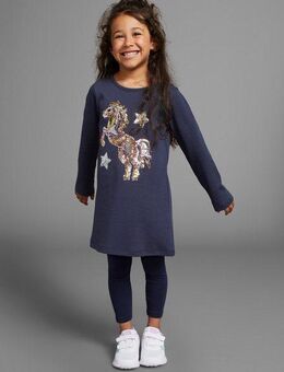 KIDSWORLD Langarmshirt PFERD Langarm, ausgestellter Schnitt, bedruckt, Rundhalsausschnitt