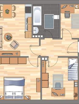 Demnächst frei! 2-Zimmer-Wohnung in Wilhelmshaven Fedderwardergroden - Wilhelmshaven