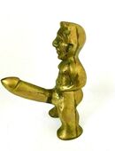 Skulptur MANN IN ERREGUNG Messing in 40215