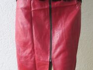 NEU mit Etikett * Sexy * Glatt * Leder Imitat * Vegan * Etui * Shift * Skirt * High Waist * ROCK "premium Collection" Made in Italy * Gr. 36- 38/ S * rot * - Riedlingen