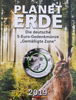 5 x 5 Euro BRD 2019 Klimazonen "Gemässigte Zone" A-J,Stg,Neu,OVP im Folder - Büren