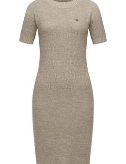 Ragwear Strickkleid Kolya kurzärmliges Damen Midikleid in Strickoptik