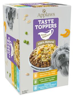 Sparpaket Applaws Taste Toppers 12 x 85 g - Probiermix in Soße