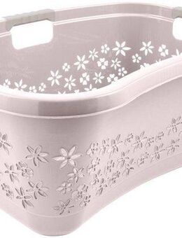 keeeper Wäschekorb lasse, ergonomisch, mit Softgriffen, 65 x 45 x 28 cm, 50 l (1 St), hochweritge Wäschewanne mit luftdurchlässigem Dekor