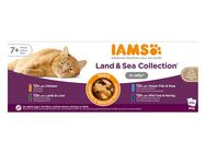 36 + 12 gratis! 48 x 85 g IAMS Advanced Nutrition - Senior 7+ Land & Sea Collection in Gelee