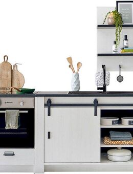 Home affaire Küchenzeile Sherwood, Breite 196 cm, mit Herdumbauschrank, ohne E-Geräte