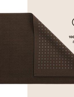 HAMMETEX Badematte rutschfeste Badvorleger, Höhe 7,5 mm, rutschhemmend beschichtet, strapazierfähig, Baumwolle, rechteckig, einfarbig, 100% Baumwolle, in 2 Größen erhältlich