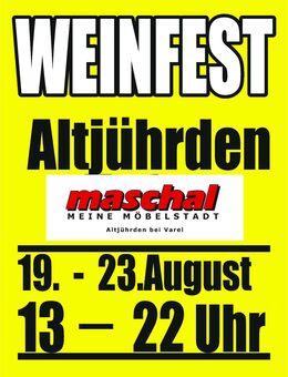Maschal-Möbel Altjührden Weinfest 2026 - Varel