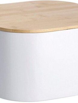 Zeller Present Brotkasten, Stahl, (1-tlg), mit Bambusdeckel