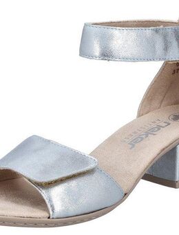 Rieker Sandalette Sommerschuh, Sandale, Blockabsatz, mit praktischen Klettverschlüssen