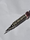 Kalligraphie Glasfeder mit Metallschaft in blau 025 in 63739