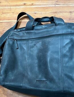 Leonhard Heyden Den Haag Notebook Tasche / 2 Fächer blau - München