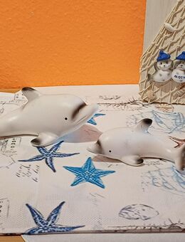 %%...2 er Set... Keramik Delphin Maritime Deko Sommer Urlaub Meer - Rheinbach