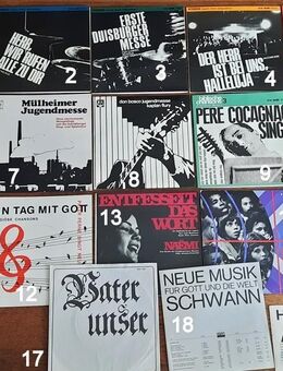 Religiöse Vintage Vinyl-Singles aus den 60er Jahren teilweise sehr selten – echte Raritäten - Niederfischbach