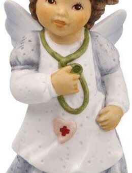 Goebel Engelfigur Schutzengel - Beste Gesundheit, Weihnachtsdeko, Höhe ca. 8,5 cm (1 St), Sammlerfigur, Weihnachtsfigur, Dekofigur aus Biskuitporzellan