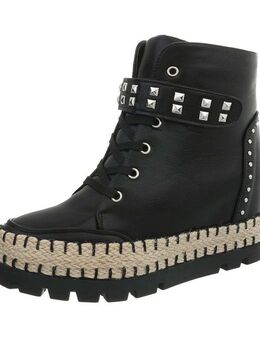 Gr. 41, Schnür- Stiefeletten / Boots m. Nieten, 3 cm Keilabsatz ( Sergio Todzi ) - Bruchköbel