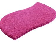 my home Badematte Merida, Badvorleger, Badezimmer Teppich, Höhe 32 mm, rutschhemmend beschichtet, fußbodenheizungsgeeignet, schnell trocknend, strapazierfähig, Kunstfaser, wellenförmig, Badteppich, Uni Farben, rechteckig, rund & als 2-tlg. Set erhältlich