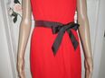 Abendkleidung NEU * 50er Style * Abend * Ausgeh * Cocktail * Seiden Gorgette * Spaghetti Träger * Kleid mit Schleife ''MOSCHINO'' Gr. 34- 36/ XS- S * rot * schwarz * in 88499