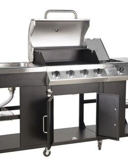 Gasgrill BBQ GRILLWAGEN Küche Grillküche Gartengrill Outdoorküche Außenküche Küchenwagen Waschbecken Set253232 - Wuppertal