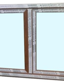 Kunststofffenster Fenster, 120x100cm bxh 2-fl Eiche Gold neu - Essen