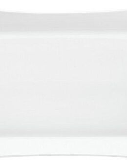 van Well Servierplatte Platte rechteckig, 45,5 x 33 x 2 cm, 4 Stück, Steingut, (Set, 4-tlg), spülmaschinen- und mikrowellengeeignet