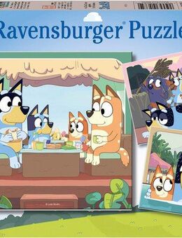Ravensburger Puzzle Blueys Abenteuer, 3x49, 147 Puzzleteile, Made in Europe