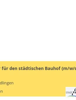 Mitarbeiter für den städtischen Bauhof m/w/d - Riedlingen