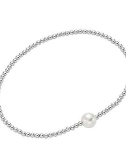 Smart Jewel Armband Silber-Kugeln und Glasperle, Silber 925