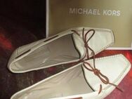 Klassisch * edel * Echt Leder * Loafer * Mokassin * Schuhe "MICHAEL KORS" MK * ORIGINAL * Gr. 37- 37,5 * 37½ / 4- 4,5 * cremè- beige * - Riedlingen