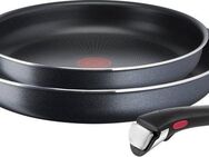 Tefal Pfannen-Set Ingenio XL Force, Aluminium (Set, 3-tlg., je 1 Pfanne Ø 24/28 cm, H: 6 cm), Antihaft, abnehmbarer Griff, Thermo-Signal, alle Herde außer Induktion