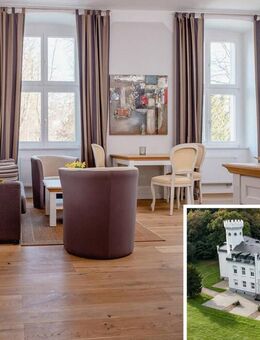 2-Zimmer "Schloss Wohnung" - Kapitalanlage mit emotionaler Rendite im Schloss Hohendorf - Groß Mohrdorf