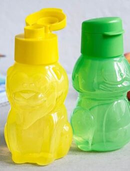 Tupperware EcoEasy Trinkflaschen Set Löwe & Frosch 2 x 350 ml Flaschen Motivflaschen - Landsberg