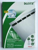 LEITZ 1686-00-85 Ordner-Rückenschilder selbstklebend schmal kurz (600 St.) grau in 22309