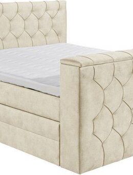 ED EXCITING DESIGN Boxspringbett Springdale, mit Bettkasten, motorisierter TV-Halterung, Duo-Matratze (H3/H4)