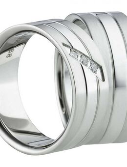 Edelstahlringe schlicht modern matt AB1132-AB1133 - Aholming