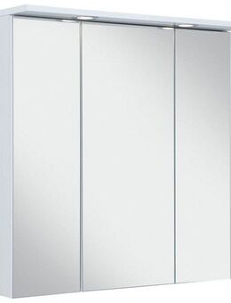 Schildmeyer Spiegelschrank SPS 700.1 Spot made in Germany Breite 70 cm, 3-türig, 2 LED-Einbaustrahler, Schalter-/Steckdosenbox