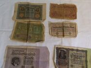 6teiliges Konvolut Banknoten 1918 bis 1923 / Geldscheine / Inflation / Geld - Zeuthen