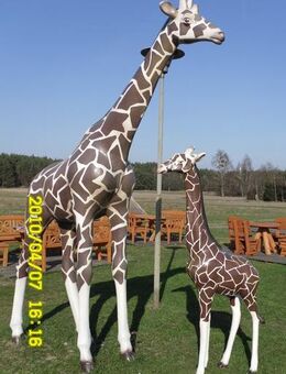 Dekofigur Giraffe XXL 3,20 m hoch Gartendeko - Hergisdorf